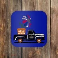 Gone Junkin Gift Antique Junk Thrifting Hunt Patriotic American Cute Gift Coaster thumb 0