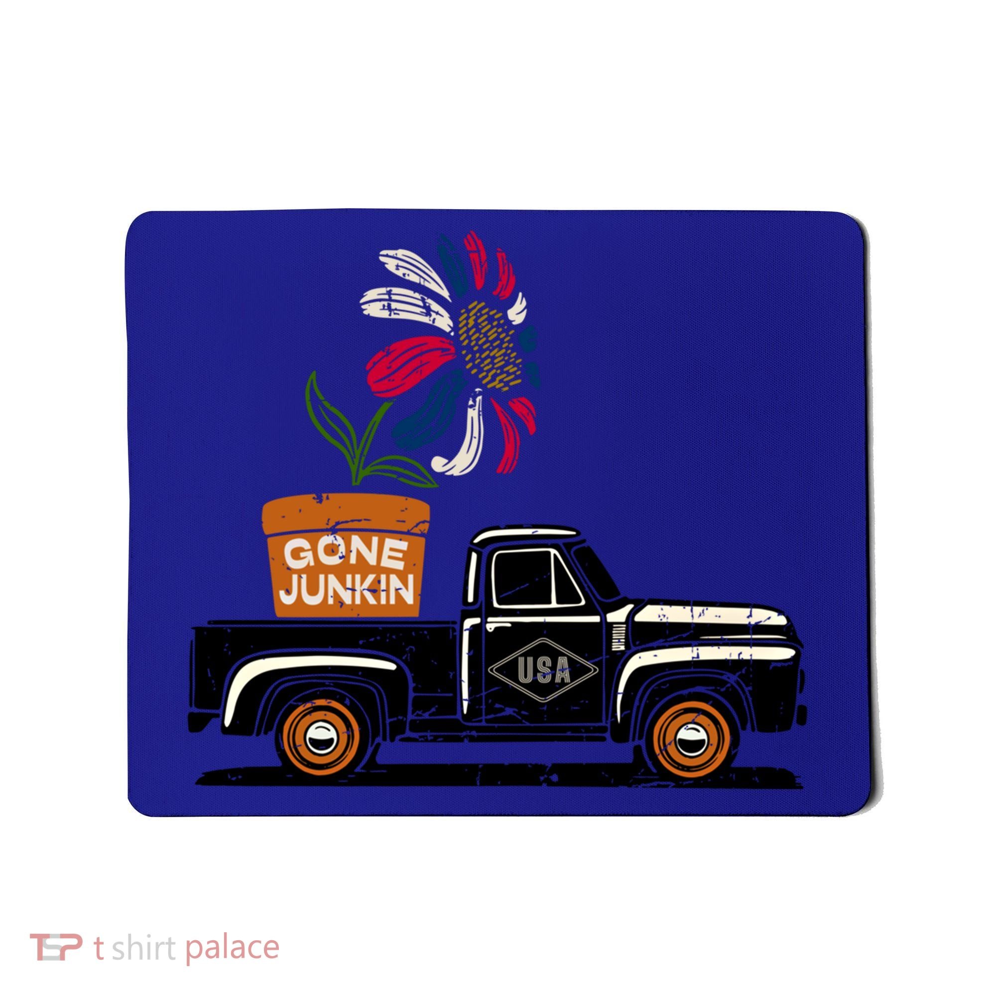 Gone Junkin Gift Antique Junk Thrifting Hunt Patriotic American Cute Gift Mousepad