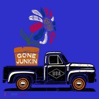 Gone Junkin Gift Antique Junk Thrifting Hunt Patriotic American Cute Gift Women's Tank Top thumb 5