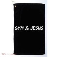 Gym & Jesus Golf Towel thumb 0