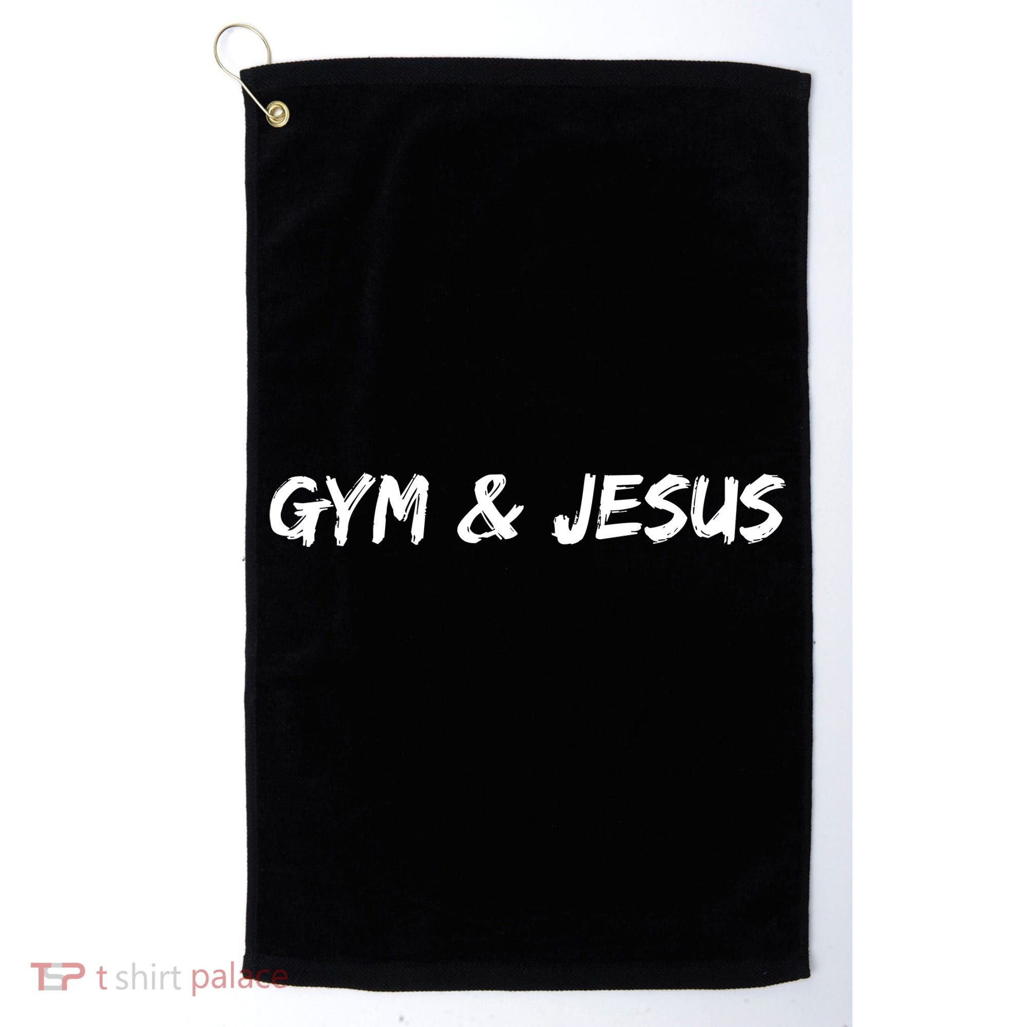 Gym & Jesus Golf Towel