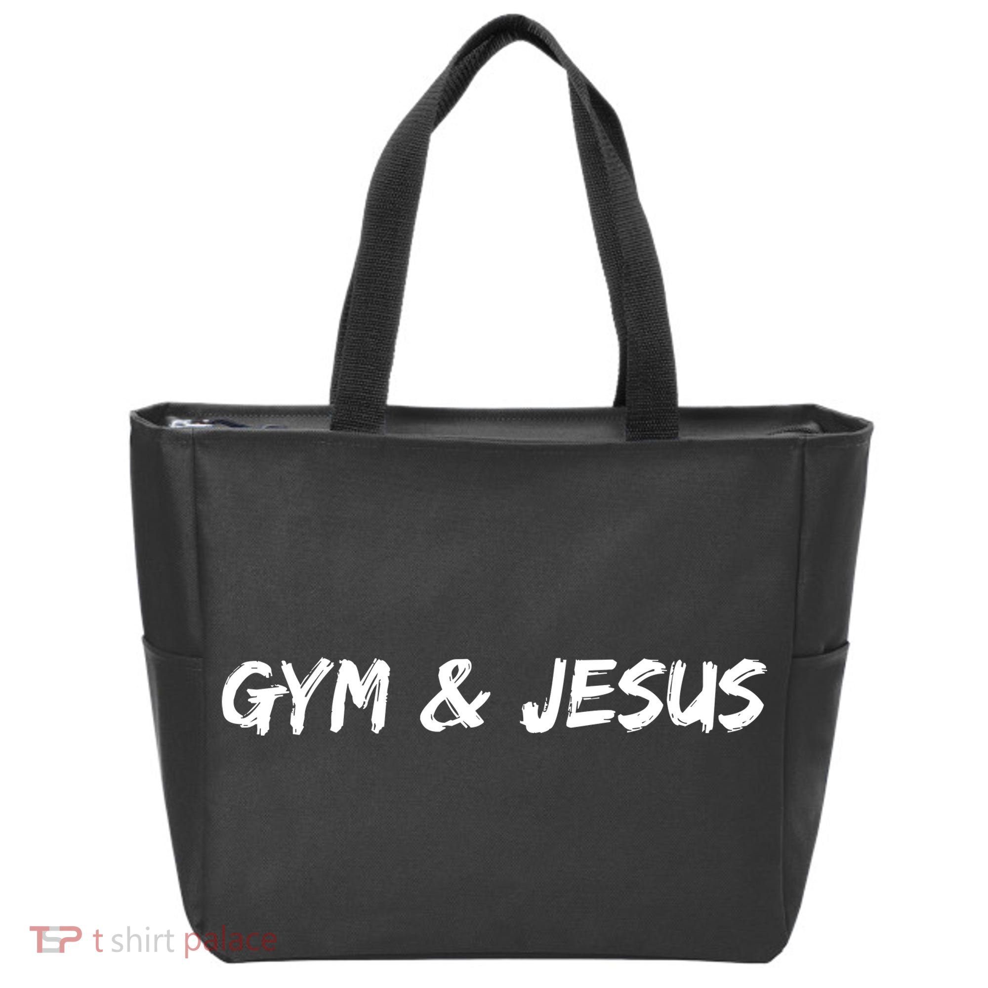Gym & Jesus Tote Bag