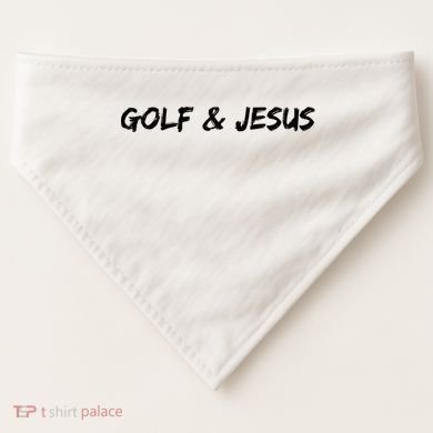 Golf & Jesus USA-Made Doggie Bandana