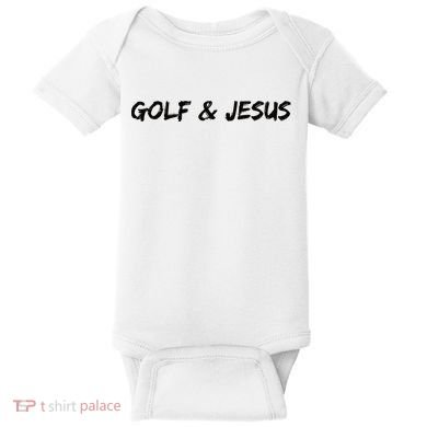 Golf & Jesus Baby Bodysuit