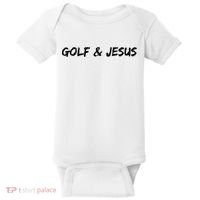Golf & Jesus Baby Bodysuit thumb 0