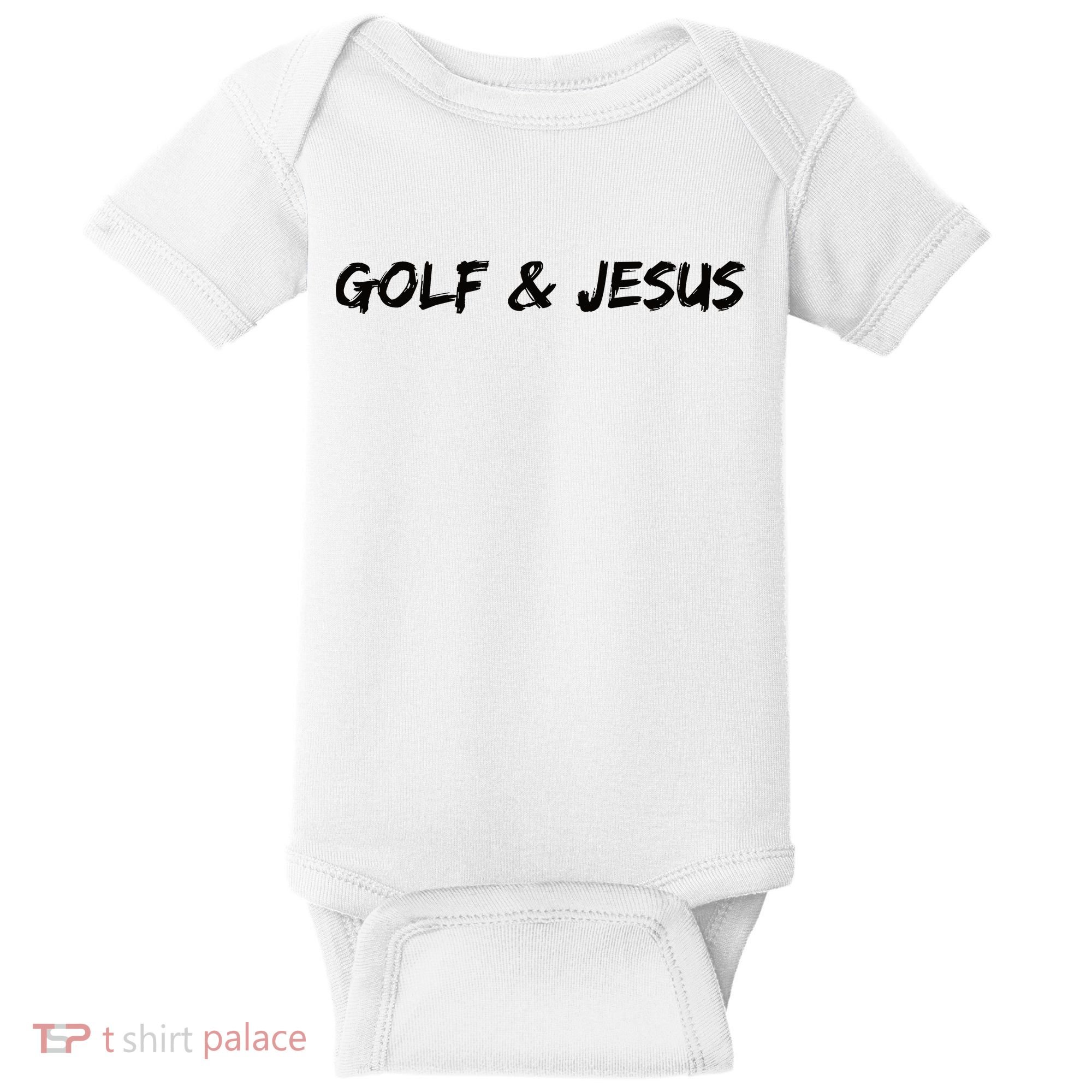 Golf & Jesus Baby Bodysuit