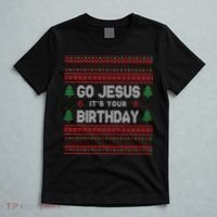 Go Jesus It's Your Birthday Ugly Christmas T-Shirt thumb 5
