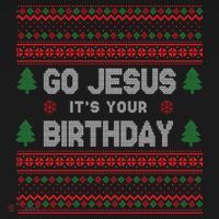 Go Jesus It's Your Birthday Ugly Christmas Ornament thumb 1