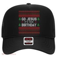 Go Jesus It's Your Birthday Ugly Christmas Hat thumb 0