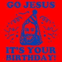 Go Jesus Its Your Birthday Santa Hat thumb 1