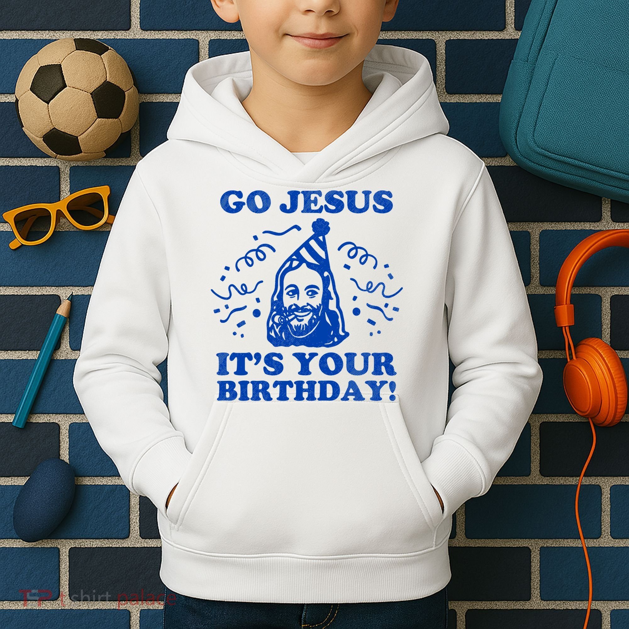 Go Jesus Its Your Birthday Kids Hoodie