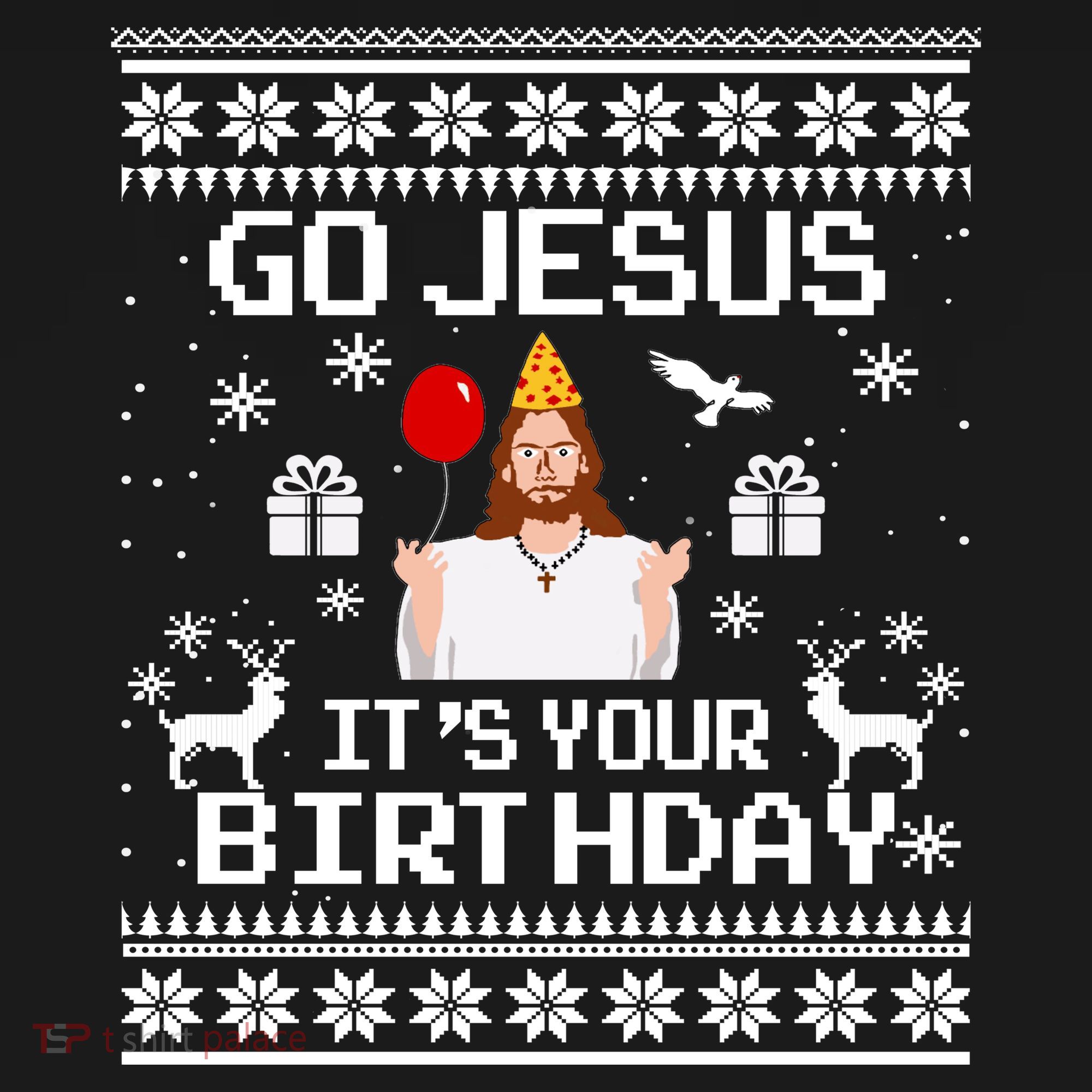 Go Jesus! Its Your Birthday Funny Christmas Fun Xmas Ornament