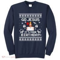 Go Jesus! Its Your Birthday Funny Christmas Fun Xmas Sweatshirt thumb 0