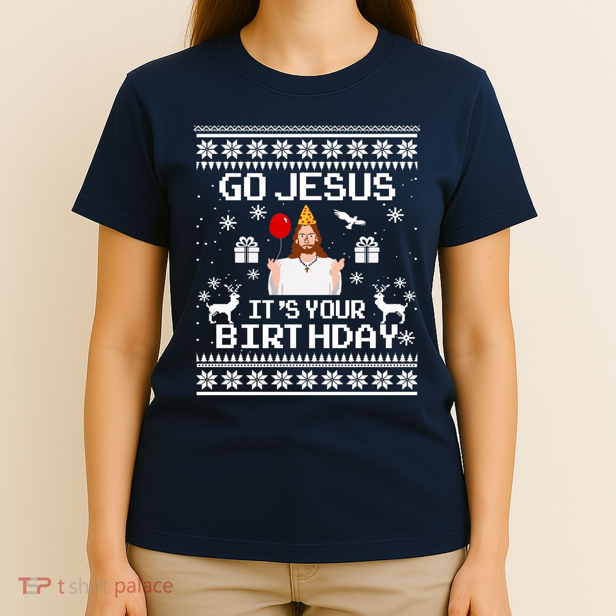 Go Jesus! Its Your Birthday Funny Christmas Fun Xmas T-Shirt