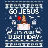 Go Jesus! Its Your Birthday Funny Christmas Fun Xmas Women's Hoodie thumb 2