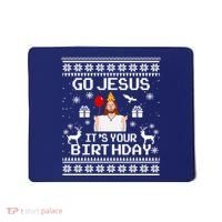 Go Jesus! Its Your Birthday Funny Christmas Fun Xmas Mousepad thumb 0