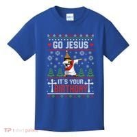 Go Jesus ItS Your Birthday Ugly Christmas Funny Gift Kids T-Shirt thumb 0