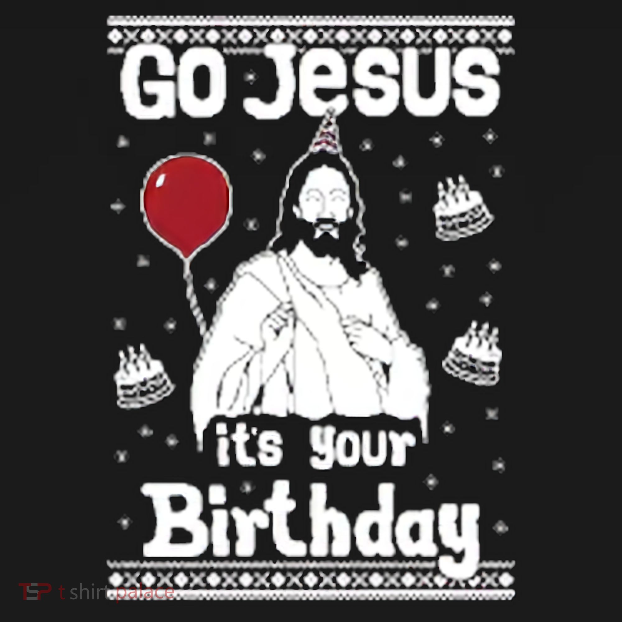 Go Jesus Its Your Birthday Ugly Christmas Women's Hoodie