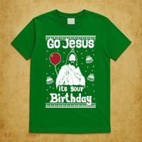 Go Jesus Its Your Birthday Ugly Christmas T-Shirt thumb 5