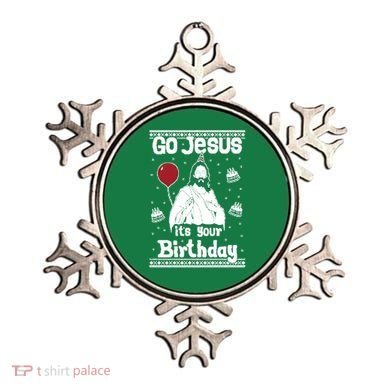Go Jesus Its Your Birthday Ugly Christmas Ornament