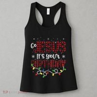 Go Jesus Its Your Birthday Christmas Xmas Holiday Funny Women's Tank Top thumb 3