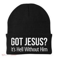 Got Jesus Its Hell Without Him Beanie thumb 0