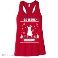 Go Jesus ItS Your Birthday Funny Christian Ugly Christmas Women's Tank Top thumb 0