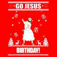 Go Jesus ItS Your Birthday Funny Christian Ugly Christmas Women's Tank Top thumb 5