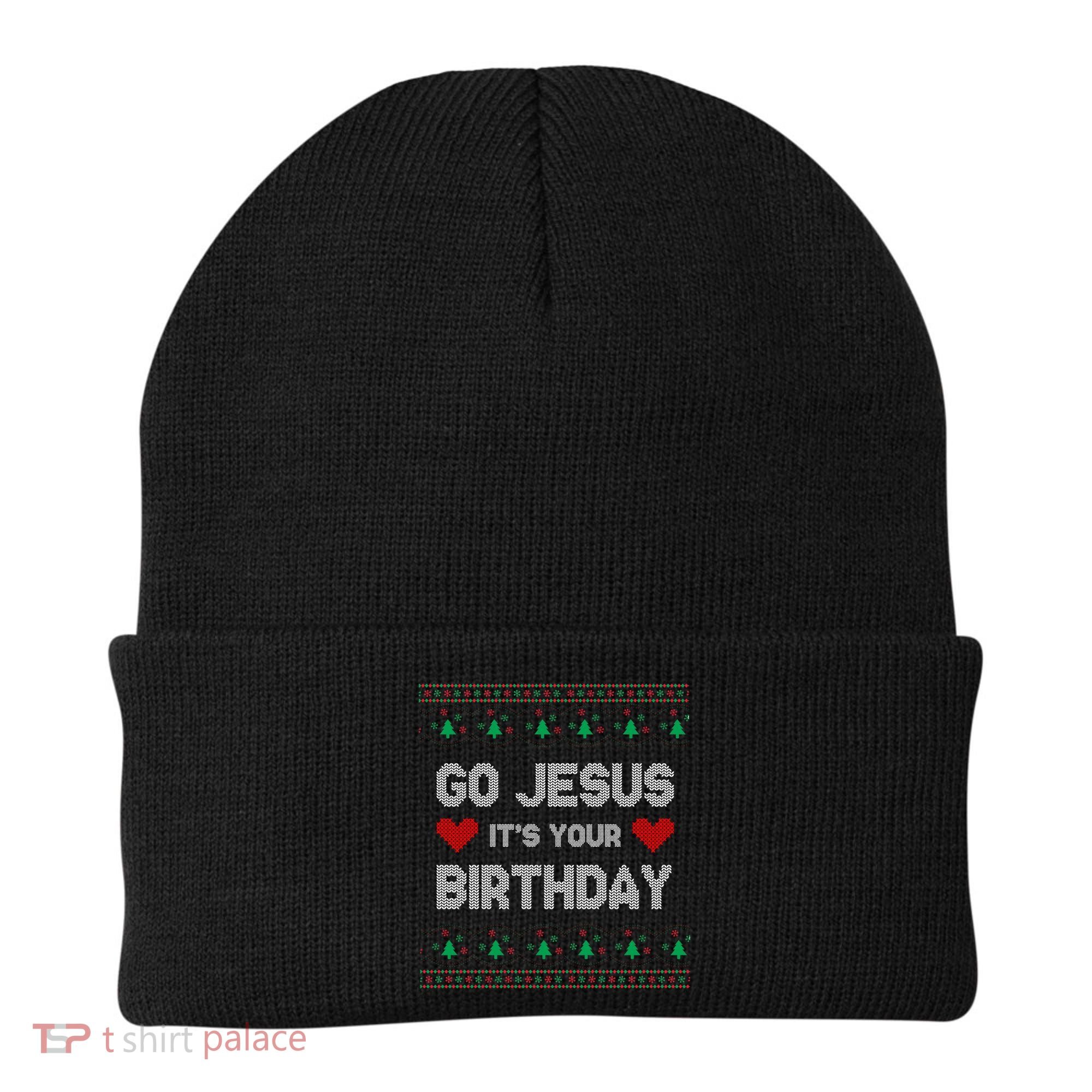 Go Jesus It's Your Birthday Ugly Christmas Party Beanie