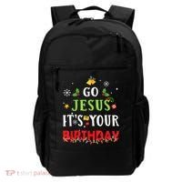 Go Jesus Its Your Birthday Funny Christmas Backpack thumb 0