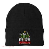 Go Jesus Its Your Birthday Funny Christmas Beanie thumb 0