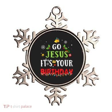 Go Jesus Its Your Birthday Funny Christmas Ornament