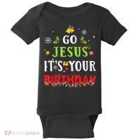 Go Jesus Its Your Birthday Funny Christmas Baby Bodysuit thumb 0
