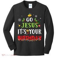 Go Jesus Its Your Birthday Funny Christmas Kids Long Sleeve Shirt thumb 0