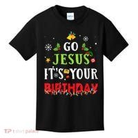 Go Jesus Its Your Birthday Funny Christmas Kids T-Shirt thumb 0