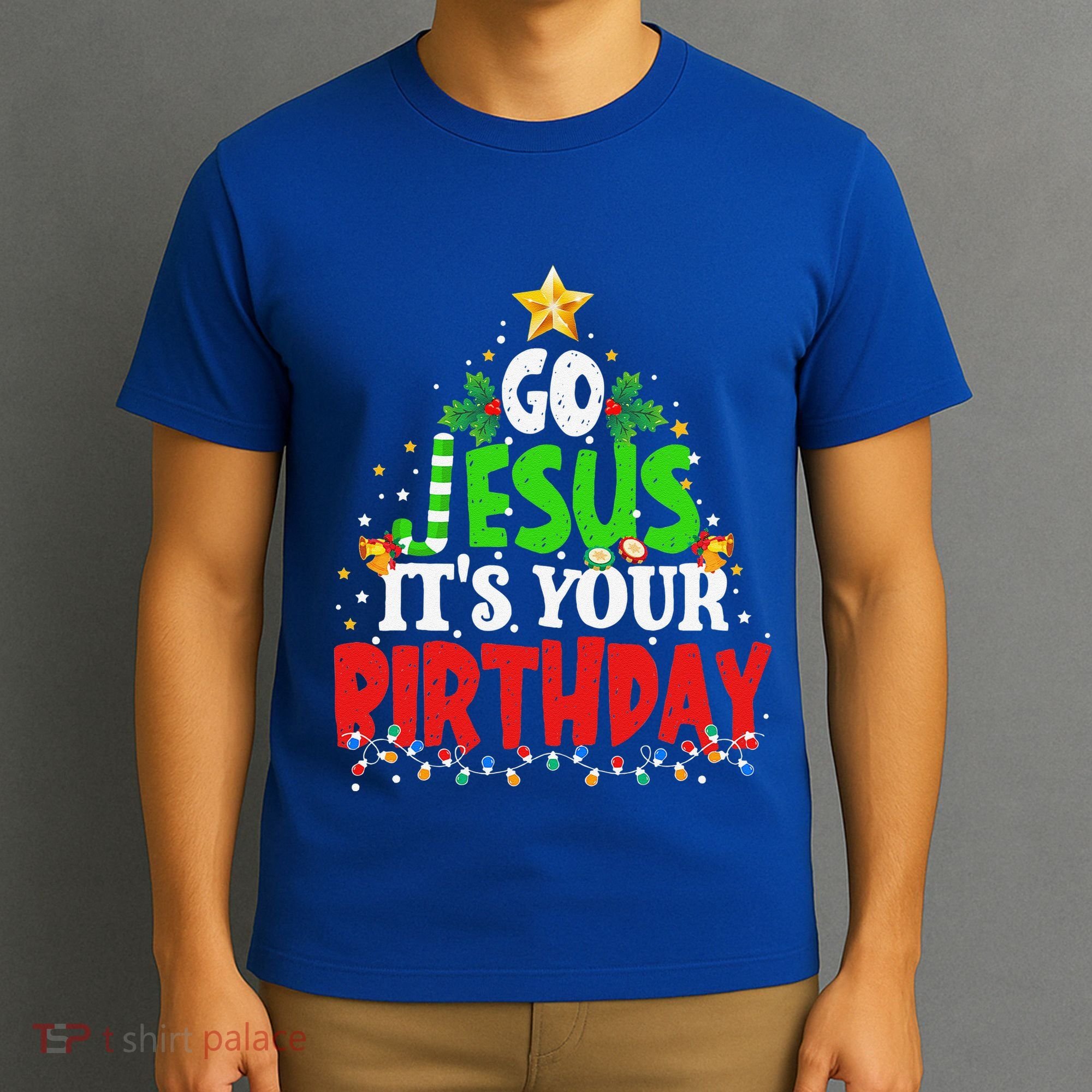 Go Jesus Its Your Birthday Christmas Family Matching Pajama T-Shirt