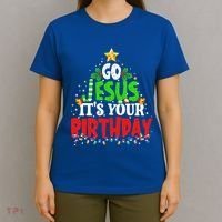 Go Jesus Its Your Birthday Christmas Family Matching Pajama T-Shirt thumb 4