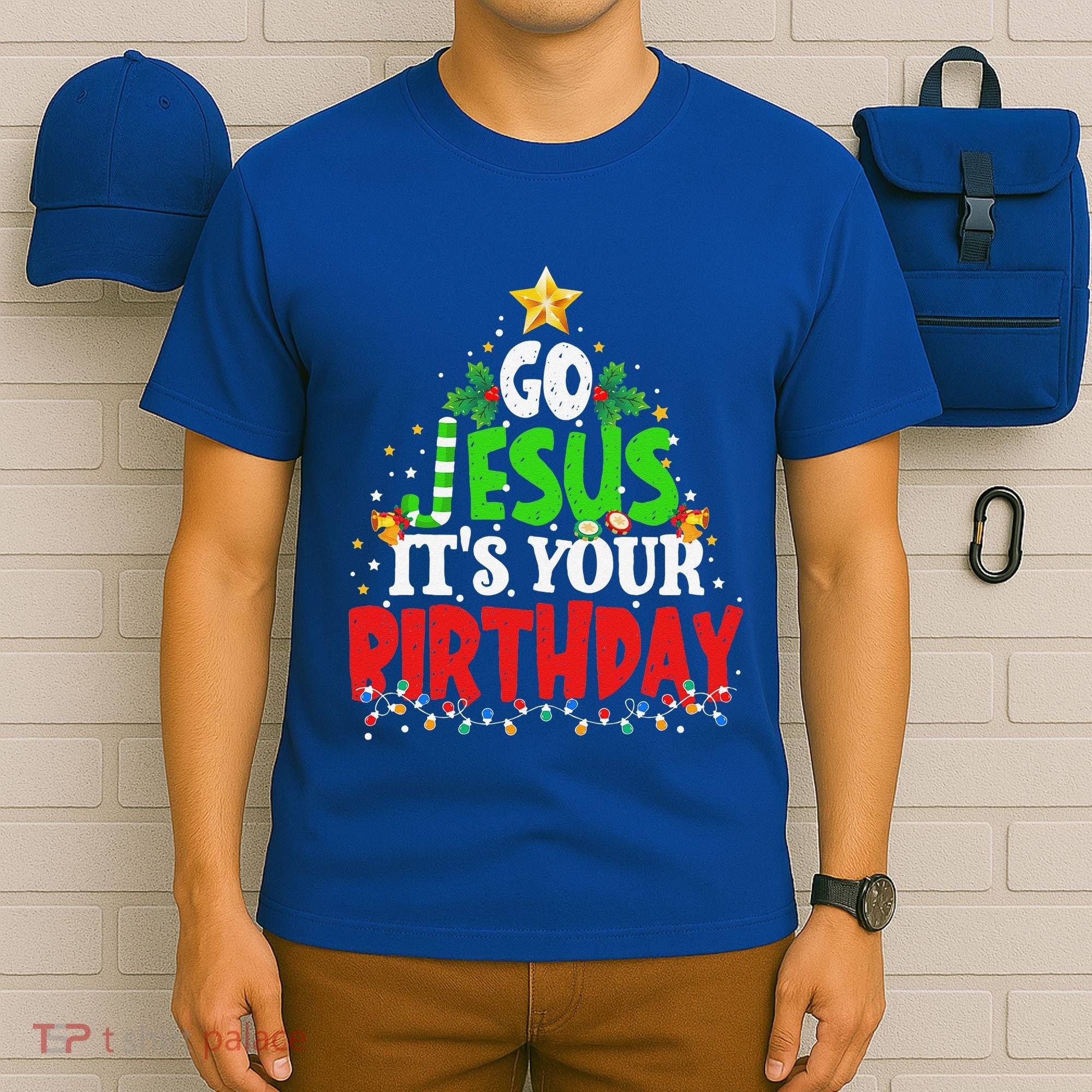 Go Jesus Its Your Birthday Christmas Family Matching Pajama T-Shirt