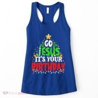 Go Jesus Its Your Birthday Christmas Family Matching Pajama Women's Tank Top thumb 0