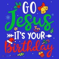 Go Jesus Its Your Birthday Christmas Funny Xmas Graphic Gift Women's Tank Top thumb 5
