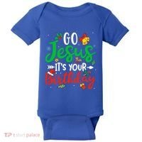 Go Jesus Its Your Birthday Christmas Funny Xmas Graphic Gift Baby Bodysuit thumb 0