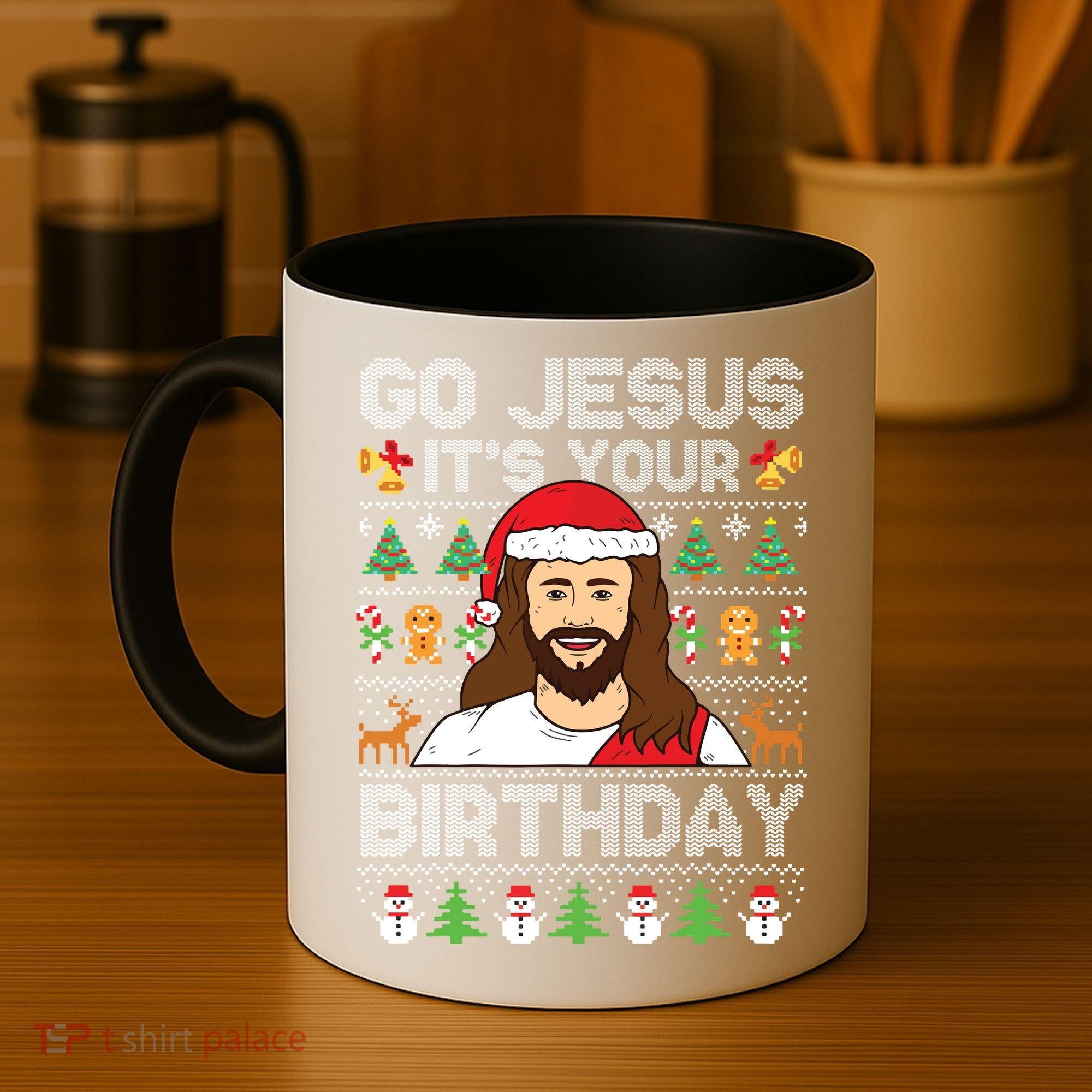 Go Jesus Its Your Birthday Ugly Christmas Sweater Funny Coffee Mug