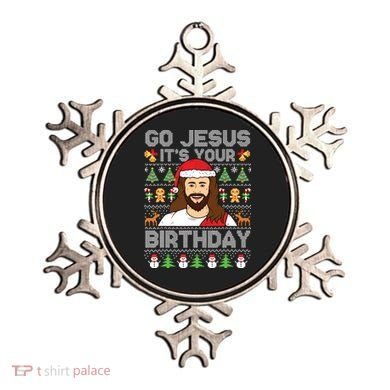 Go Jesus Its Your Birthday Ugly Christmas Sweater Funny Ornament
