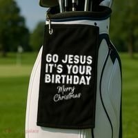 Go Jesus Its Your Birthday Golf Towel thumb 2