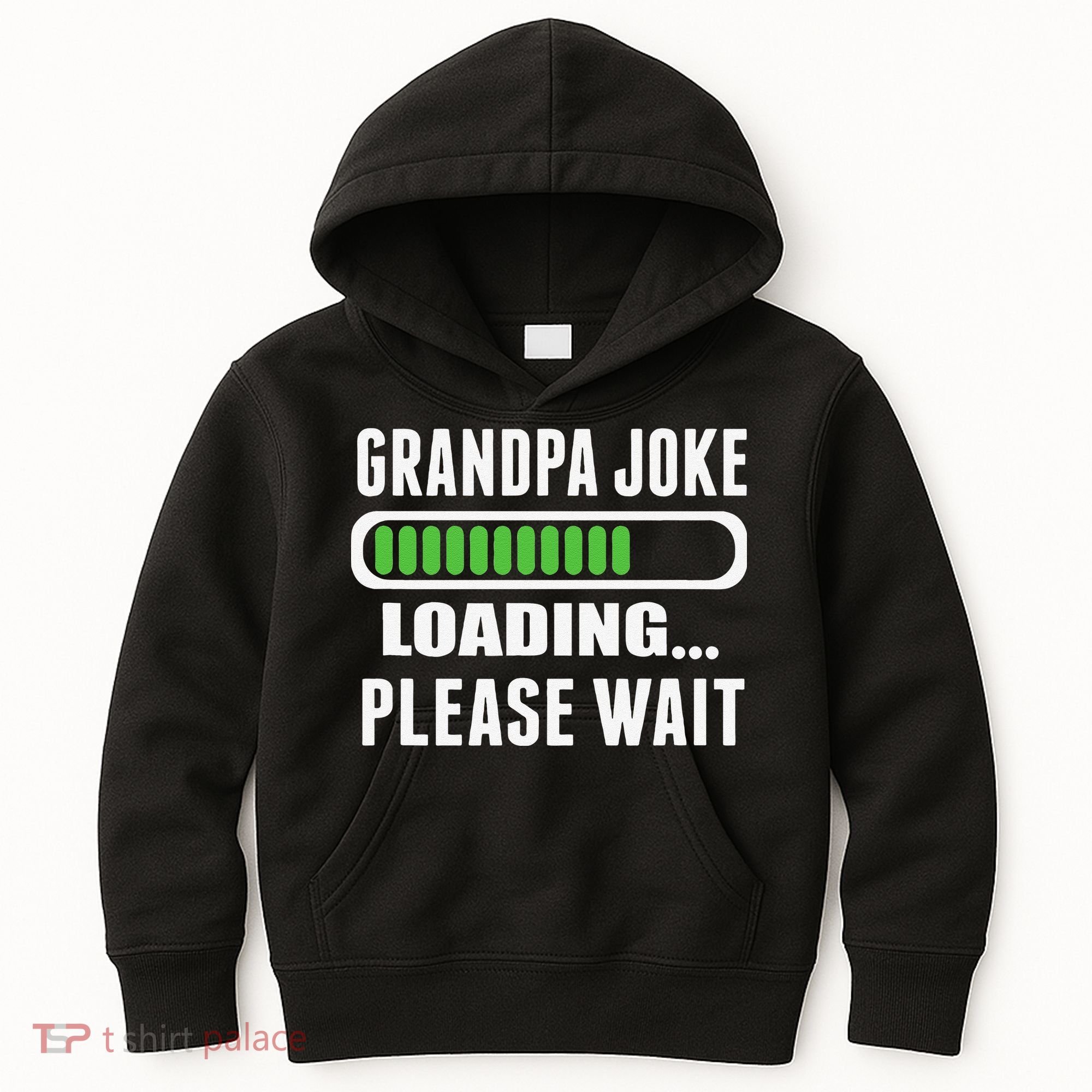Grandpa Joke Loading Please Wait Kids Hoodie