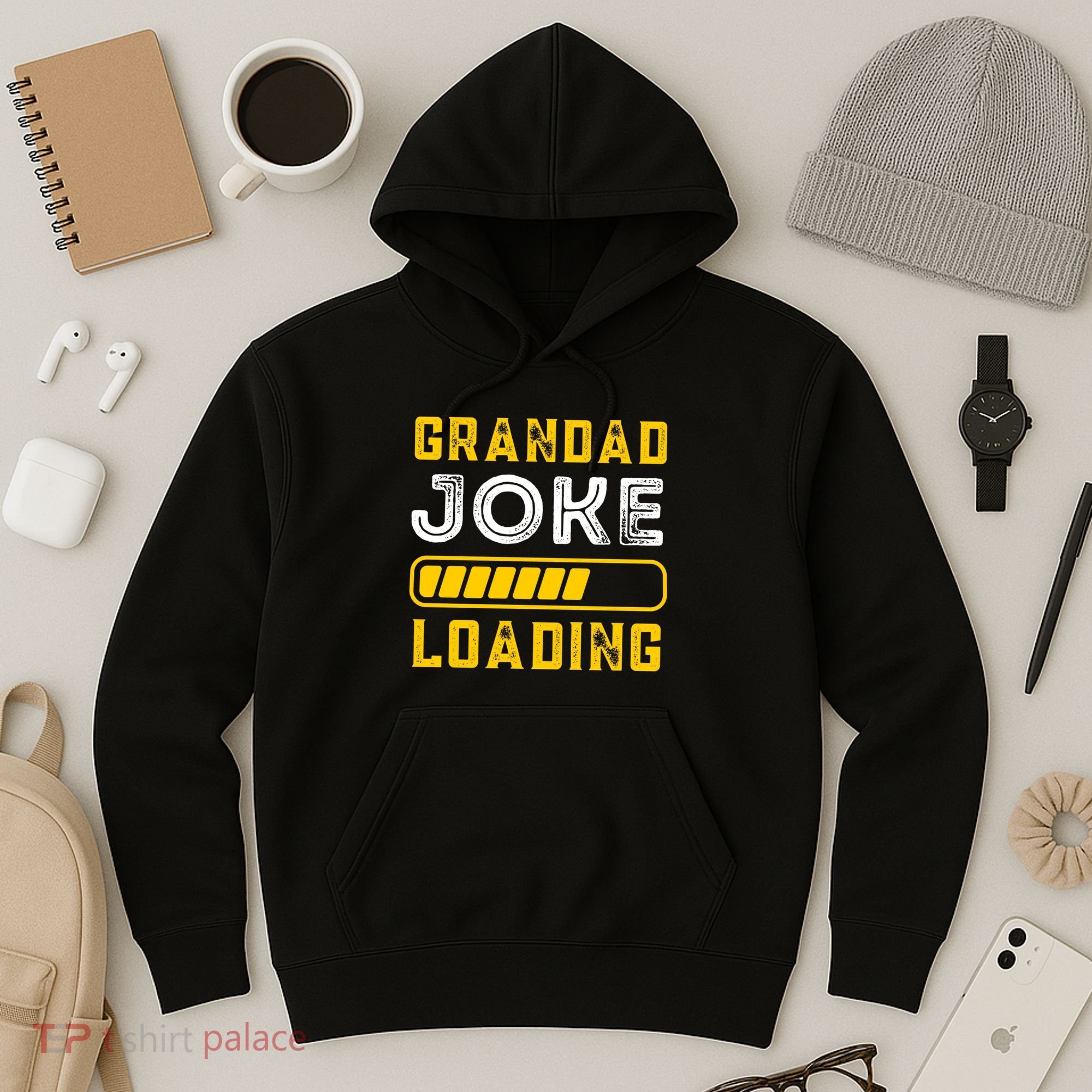 Grandad Joke Loading Funny Fathers Day Hoodie