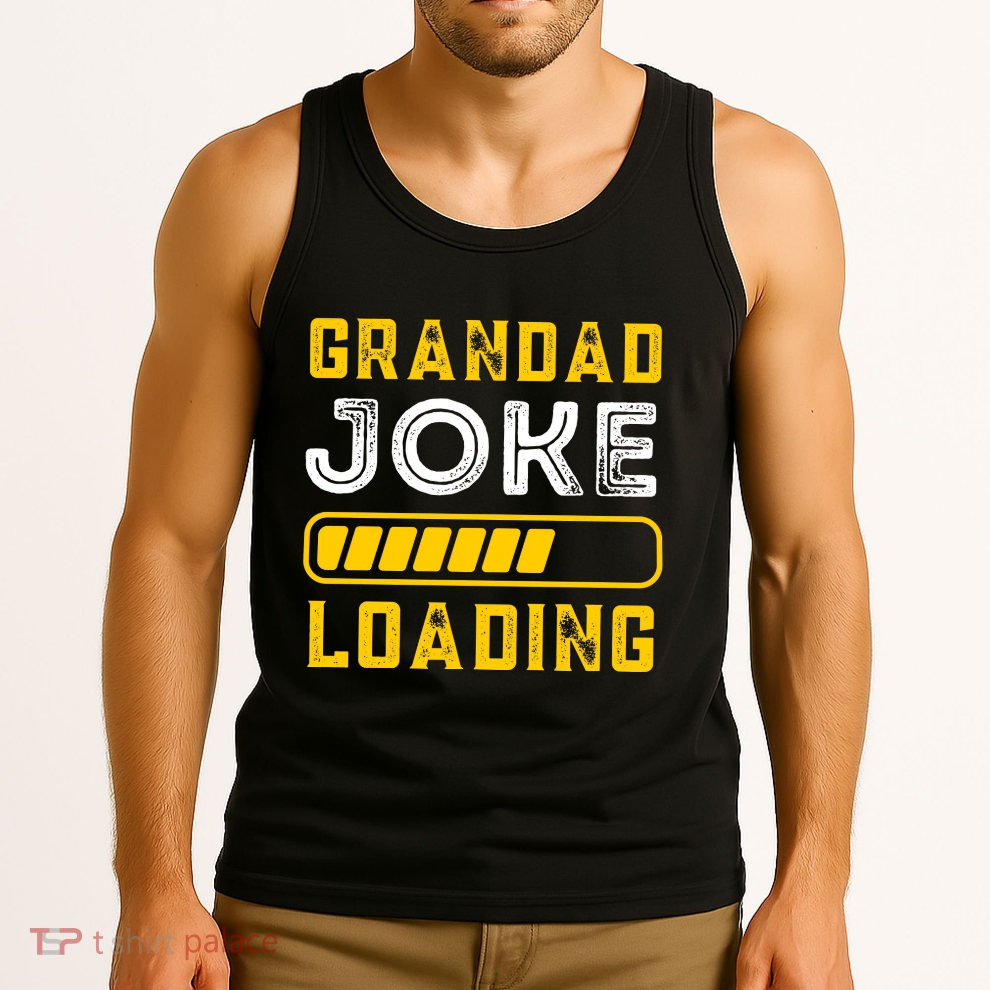 Grandad Joke Loading Funny Fathers Day Tank Top