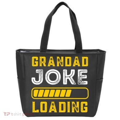 Grandad Joke Loading Funny Fathers Day Tote Bag