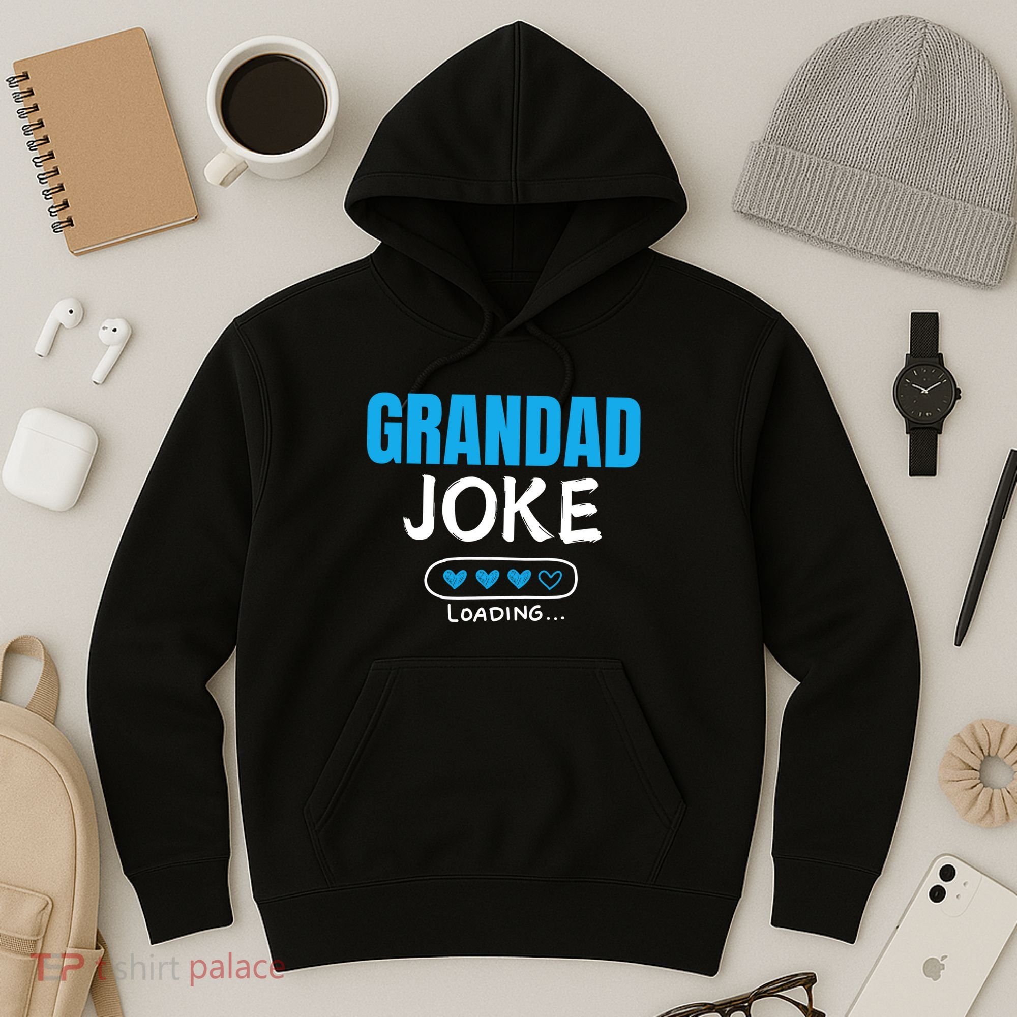 Grandad Joke Loading Funny Grandad Fathers Day Hoodie