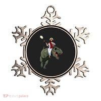 Gun Jesus Riding A Trex Dinosaur Funny Christian Dino Lover Ornament thumb 0